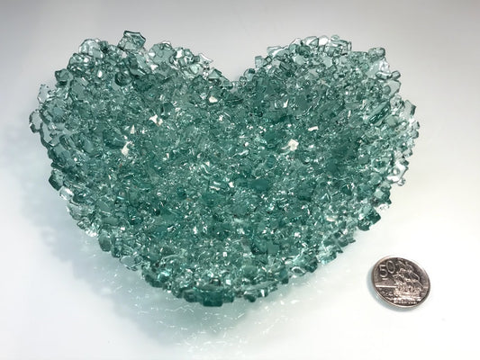 Fragmented glass LoveHeart bowl